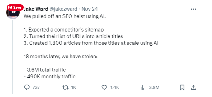 Jake ward SEO heist